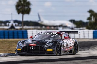#91 Mercedes-AMG GT3 of Jeff Burton and Philip Ellis, Regulator Racing, GT World Challenge America, Pro-Am, SRO America, FANATEC GT World Challenge America Powered by AWS, Sebring International Raceway, Sebring, FL May 3 - 5 2024.
 | Fabian Lagunas / SRO