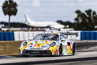 #32 Porsche 911 GT3-R of Kyle Washington and Tom Sargent, GMG Racing, GT World Challenge America, Pro-Am, FANATEC GT World Challenge America Powered by AWS, Sebring International Raceway, Sebring, FL May 3 - 5 2024.
 | Fabian Lagunas / SRO