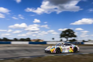 #32 Porsche 911 GT3-R of Kyle Washington and Tom Sargent, GMG Racing, GT World Challenge America, Pro-Am, FANATEC GT World Challenge America Powered by AWS, Sebring International Raceway, Sebring, FL May 3 - 5 2024.
 | Fabian Lagunas / SRO