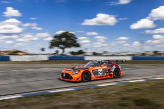#04 Mercedes-AMG GT3 of George Kurtz and Colin Braun, Crowdstrike by Riley Motorsports, GT World Challenge America, Pro-Am, FANATEC GT World Challenge America Powered by AWS, SRO America, Sebring International Raceway, Sebring, FL May 3 - 5 2024.
 | Fabian Lagunas / SRO