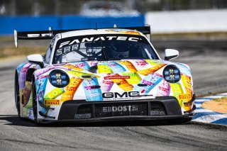 #32 Porsche 911 GT3-R of Kyle Washington and Tom Sargent, GMG Racing, GT World Challenge America, Pro-Am, FANATEC GT World Challenge America Powered by AWS, Sebring International Raceway, Sebring, FL May 3 - 5 2024.
 | Fabian Lagunas / SRO