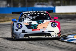 #85 Porsche 992 GT3-R of Spencer Pumpelly and Trent Hindman, RS1, GT World Challenge America, Pro, SRO America, FANATEC GT World Challenge America Powered by AWS, Sebring International Raceway, Sebring, FL May 3 - 5 2024.
 | Fabian Lagunas / SRO
