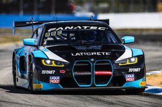 #29 BMW M4 GT3 of Justin Rothberg and Robby Foley, Turner Motorsport, GT World Challenge America, Pro-Am, FANATEC GT World Challenge America Powered by AWS, Sebring International Raceway, Sebring, FL May 3 - 5 2024.
 | Fabian Lagunas / SRO