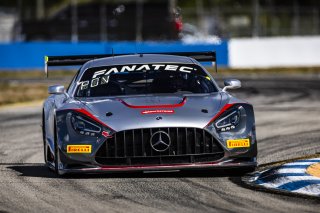 #50 Mercedes-AMG GT3 of Ross Chouest and Aaron Povoledo, Chouest Povoledo Racing, GT World Challenge America, Pro-Am, FANATEC GT World Challenge America Powered by AWS, Sebring International Raceway, Sebring, FL May 3 - 5 2024.
 | Fabian Lagunas / SRO