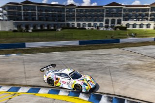 #32 Porsche 911 GT3-R of Kyle Washington and Tom Sargent, GMG Racing, GT World Challenge America, Pro-Am, FANATEC GT World Challenge America Powered by AWS, Sebring International Raceway, Sebring, FL May 3 - 5 2024.
 | Fabian Lagunas / SRO