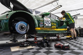 Paddock at FANATEC GT World Challenge America. #120 Porsche 911 GT3-R of Adam Adelson and Elliott Skeer, Wright Motorsports, GT World Challenge America, Pro, FANATEC GT World Challenge America Powered by AWS, SRO America, Sebring International Raceway, Se | Fabian Lagunas / SRO