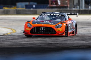 #04 Mercedes-AMG GT3 of George Kurtz and Colin Braun, Crowdstrike by Riley Motorsports, GT World Challenge America, Pro-Am, FANATEC GT World Challenge America Powered by AWS, SRO America, Sebring International Raceway, Sebring, FL May 3 - 5 2024.
 | Fabian Lagunas / SRO