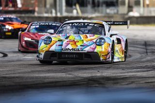 #32 Porsche 911 GT3-R of Kyle Washington and Tom Sargent, GMG Racing, GT World Challenge America, Pro-Am, FANATEC GT World Challenge America Powered by AWS, Sebring International Raceway, Sebring, FL May 3 - 5 2024.
 | Fabian Lagunas / SRO