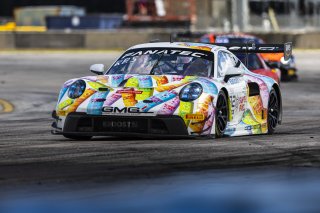 #32 Porsche 911 GT3-R of Kyle Washington and Tom Sargent, GMG Racing, GT World Challenge America, Pro-Am, FANATEC GT World Challenge America Powered by AWS, Sebring International Raceway, Sebring, FL May 3 - 5 2024.
 | Fabian Lagunas / SRO