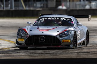 #50 Mercedes-AMG GT3 of Ross Chouest and Aaron Povoledo, Chouest Povoledo Racing, GT World Challenge America, Pro-Am, FANATEC GT World Challenge America Powered by AWS, Sebring International Raceway, Sebring, FL May 3 - 5 2024.
 | Fabian Lagunas / SRO