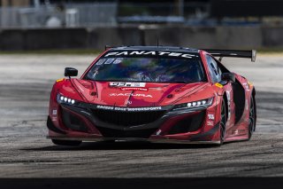 #93 Acura NSX GT3 EVO22 of Luca Mars and Zach Veach, Racers Edge Motorsports, GT World Challenge America, Pro, FANATEC GT World Challenge America Powered by AWS, SRO America, Sebring International Raceway, Sebring, FL May 3 - 5 2024.
 | Fabian Lagunas / SRO