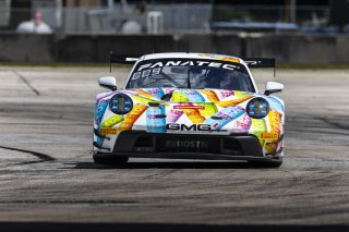 #32 Porsche 911 GT3-R of Kyle Washington and Tom Sargent, GMG Racing, GT World Challenge America, Pro-Am, FANATEC GT World Challenge America Powered by AWS, Sebring International Raceway, Sebring, FL May 3 - 5 2024.
 | Fabian Lagunas / SRO