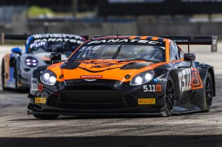 #8 Aston Martin Vantage AMR GT3 2024 of Elias Sabo and Andy Lee, Flying Lizard Motorsports, GT World Challenge America, Pro-Am, FANATEC GT World Challenge America Powered by AWS, SRO America, Sebring International Raceway, Sebring, FL May 3 - 5 2024.
 | Fabian Lagunas / SRO