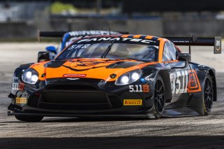 #8 Aston Martin Vantage AMR GT3 2024 of Elias Sabo and Andy Lee, Flying Lizard Motorsports, GT World Challenge America, Pro-Am, FANATEC GT World Challenge America Powered by AWS, SRO America, Sebring International Raceway, Sebring, FL May 3 - 5 2024.
 | Fabian Lagunas / SRO