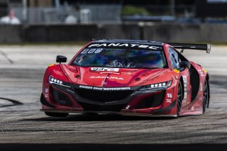 #93 Acura NSX GT3 EVO22 of Luca Mars and Zach Veach, Racers Edge Motorsports, GT World Challenge America, Pro, FANATEC GT World Challenge America Powered by AWS, SRO America, Sebring International Raceway, Sebring, FL May 3 - 5 2024.
 | Fabian Lagunas / SRO
