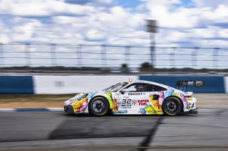 #32 Porsche 911 GT3-R of Kyle Washington and Tom Sargent, GMG Racing, GT World Challenge America, Pro-Am, FANATEC GT World Challenge America Powered by AWS, Sebring International Raceway, Sebring, FL May 3 - 5 2024.
 | Fabian Lagunas / SRO