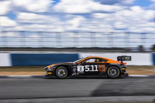 #8 Aston Martin Vantage AMR GT3 2024 of Elias Sabo and Andy Lee, Flying Lizard Motorsports, GT World Challenge America, Pro-Am, FANATEC GT World Challenge America Powered by AWS, SRO America, Sebring International Raceway, Sebring, FL May 3 - 5 2024.
 | Fabian Lagunas / SRO