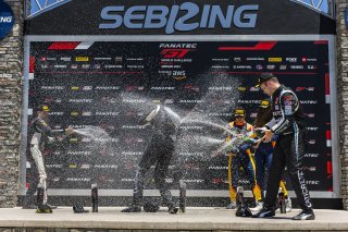 #29 BMW M4 GT3 of Justin Rothberg and Robby Foley, Turner Motorsport, GT World Challenge America, Pro-Am, FANATEC GT World Challenge America Powered by AWS, Sebring International Raceway, Sebring, FL May 3 - 5 2024.
 | Fabian Lagunas / SRO