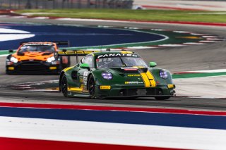 #120 Porsche 911 GT3-R of Adam Adelson and Elliott Skeer, Wright Motorsports, GT World Challenge America, Pro, FANATEC GT World Challenge America Powered by AWS, SRO America, COTA, Austin, TX May 17 - 19 2024.
 | Fabian Lagunas / SRO