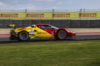 #88 Ferrari 296 GT3 of Custodio Toledo and Riccardo Agostini, AF Corse, GT World Challenge America, Pro-Am, SRO America, FANATEC GT World Challenge America Powered by AWS, COTA, Austin, TX May 17 - 19 2024.
 | Fabian Lagunas / SRO