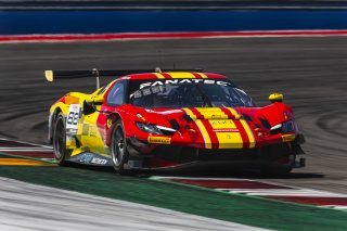 #88 Ferrari 296 GT3 of Custodio Toledo and Riccardo Agostini, AF Corse, GT World Challenge America, Pro-Am, SRO America, FANATEC GT World Challenge America Powered by AWS, COTA, Austin, TX May 17 - 19 2024.
 | Fabian Lagunas / SRO