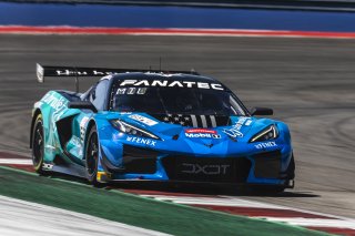 #63 Chevrolet Corvette Z06 GT3.R of Alec Udell and Tommy Milner, DXDT Racing, GT World Challenge America, Pro, SRO America, FANATEC GT World Challenge America Powered by AWS, COTA, Austin, TX May 17 - 19 2024.
 | Fabian Lagunas / SRO