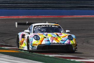 #32 Porsche 911 GT3-R of Kyle Washington and Tom Sargent, GMG Racing, GT World Challenge America, Pro-Am, FANATEC GT World Challenge America Powered by AWS, COTA, Austin, TX May 17 - 19 2024.
 | Fabian Lagunas / SRO