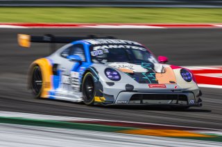 #85 Porsche 992 GT3-R of Spencer Pumpelly and Trent Hindman, RS1, GT World Challenge America, Pro, SRO America, FANATEC GT World Challenge America Powered by AWS, COTA, Austin, TX May 17 - 19 2024.
 | Fabian Lagunas / SRO