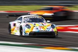 #32 Porsche 911 GT3-R of Kyle Washington and Tom Sargent, GMG Racing, GT World Challenge America, Pro-Am, FANATEC GT World Challenge America Powered by AWS, COTA, Austin, TX May 17 - 19 2024.
 | Fabian Lagunas / SRO