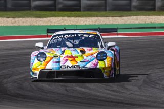 #32 Porsche 911 GT3-R of Kyle Washington and Tom Sargent, GMG Racing, GT World Challenge America, Pro-Am, FANATEC GT World Challenge America Powered by AWS, COTA, Austin, TX May 17 - 19 2024.
 | Fabian Lagunas / SRO