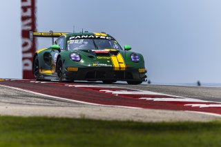 #120 Porsche 911 GT3-R of Adam Adelson and Elliott Skeer, Wright Motorsports, GT World Challenge America, Pro, FANATEC GT World Challenge America Powered by AWS, SRO America, COTA, Austin, TX May 17 - 19 2024.
 | Fabian Lagunas / SRO