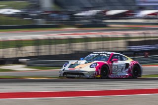 #85 Porsche 992 GT3-R of Spencer Pumpelly and Trent Hindman, RS1, GT World Challenge America, Pro, SRO America, FANATEC GT World Challenge America Powered by AWS, COTA, Austin, TX May 17 - 19 2024.
 | Fabian Lagunas / SRO