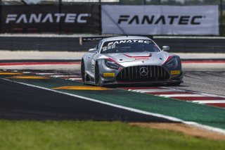 #50 Mercedes-AMG GT3 of Ross Chouest and Aaron Povoledo, Chouest Povoledo Racing, Pro-Am, GT World Challenge America, FANATEC GT World Challenge America Powered by AWS, COTA, Austin, TX May 17 - 19 2024.
 | Fabian Lagunas / SRO