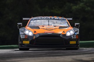 #8 Aston Martin Vantage AMR GT3 2024 of Elias Sabo and Andy Lee, Flying Lizard Motorsports, GT World Challenge America, Pro-Am, FANATEC GT World Challenge America Powered by AWS, SRO America, VIR, Alton, VA July 19 - 21 2024.
 | Fabian Lagunas / SRO           