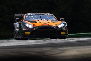 #8 Aston Martin Vantage AMR GT3 2024 of Elias Sabo and Andy Lee, Flying Lizard Motorsports, GT World Challenge America, Pro-Am, FANATEC GT World Challenge America Powered by AWS, SRO America, VIR, Alton, VA July 19 - 21 2024.
 | Fabian Lagunas / SRO           