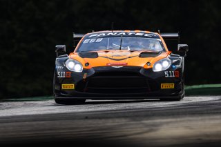 #8 Aston Martin Vantage AMR GT3 2024 of Elias Sabo and Andy Lee, Flying Lizard Motorsports, GT World Challenge America, Pro-Am, FANATEC GT World Challenge America Powered by AWS, SRO America, VIR, Alton, VA July 19 - 21 2024.
 | Fabian Lagunas / SRO           