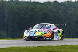 #32 Porsche 911 GT3-R of Kyle Washington and Tom Sargent, GMG Racing, GT World Challenge America, Pro-Am, FANATEC GT World Challenge America Powered by AWS, VIR, Alton, VA July 19 - 21 2024.
 | Fabian Lagunas / SRO      