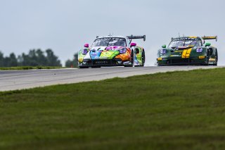 #32 Porsche 911 GT3-R of Kyle Washington and Tom Sargent, GMG Racing, GT World Challenge America, Pro-Am, FANATEC GT World Challenge America Powered by AWS, VIR, Alton, VA July 19 - 21 2024.
 | Fabian Lagunas / SRO      