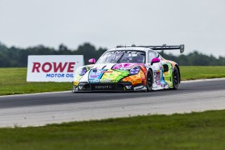 #32 Porsche 911 GT3-R of Kyle Washington and Tom Sargent, GMG Racing, GT World Challenge America, Pro-Am, FANATEC GT World Challenge America Powered by AWS, VIR, Alton, VA July 19 - 21 2024.
 | Fabian Lagunas / SRO      