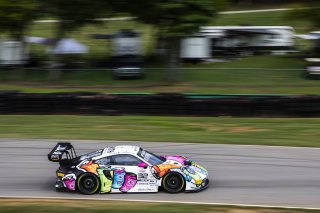 #32 Porsche 911 GT3-R of Kyle Washington and Tom Sargent, GMG Racing, GT World Challenge America, Pro-Am, FANATEC GT World Challenge America Powered by AWS, VIR, Alton, VA July 19 - 21 2024.
 | Fabian Lagunas / SRO      