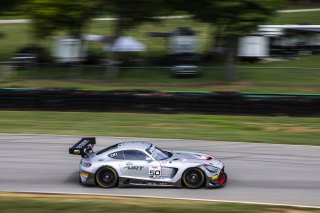 #50 Mercedes-AMG GT3 of Ross Chouest and Aaron Povoledo, Chouest Povoledo Racing, Pro-Am, GT World Challenge America, FANATEC GT World Challenge America Powered by AWS, VIR, Alton, VA July 19 - 21 2024.
 | Fabian Lagunas / SRO      