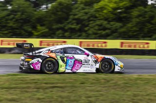 #32 Porsche 911 GT3-R of Kyle Washington and Tom Sargent, GMG Racing, GT World Challenge America, Pro-Am, FANATEC GT World Challenge America Powered by AWS, VIR, Alton, VA July 19 - 21 2024.
 | Fabian Lagunas / SRO      