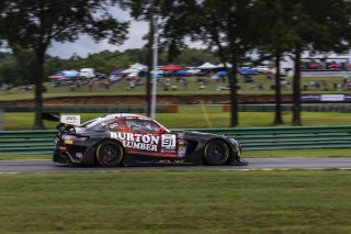 #91 Mercedes-AMG GT3 of Jeff Burton and Philip Ellis, Regulator Racing, GT World Challenge America, Pro-Am, SRO America, FANATEC GT World Challenge America Powered by AWS, VIR, Alton, VA July 19 - 21 2024.
 | Fabian Lagunas / SRO      