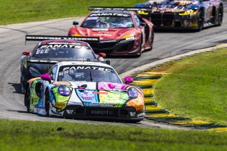 #32 Porsche 911 GT3-R of Kyle Washington and Tom Sargent, GMG Racing, GT World Challenge America, Pro-Am, FANATEC GT World Challenge America Powered by AWS, VIR, Alton, VA July 19 - 21 2024.
 | Fabian Lagunas / SRO           