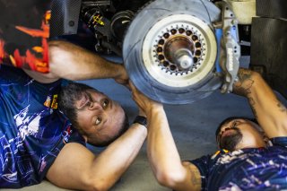 #38 BMW M4 GT3 of Samantha Tan and Neil Verhagen, Paddock at FANATEC GT World Challenge America Powered by AWS, SRO America, VIR, Alton, VA July 19 - 21 2024.
 | Fabian Lagunas / SRO      
