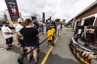 Paddock at FANATEC GT World Challenge America Powered by AWS, SRO America, VIR, Alton, VA July 19 - 21 2024. #38 BMW M4 GT3 of Samantha Tan and Neil Verhagen, ST Racing
 | Fabian Lagunas / SRO           