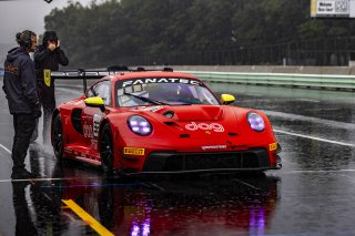 #92 Porsche 992 GT3-R of Jean-Frederic Laberge and Kyle Marcelli, MMG, GT World Challenge America, Pro-Am, FANATEC GT World Challenge America Powered by AWS, SRO America, Road America, Elkhart Lake, WI August 16 - 18 2024.
 | Fabian Lagunas / SRO           