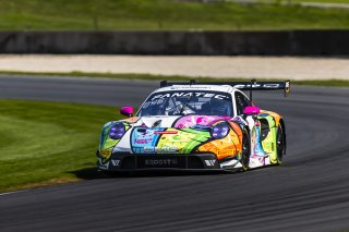 #32 Porsche 911 GT3-R of Kyle Washington and Tom Sargent, GMG Racing, GT World Challenge America, Pro-Am, FANATEC GT World Challenge America Powered by AWS, Road America, Elkhart Lake, WI August 16 - 18 2024.
 | Fabian Lagunas / SRO      