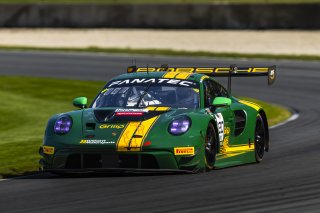 #120 Porsche 911 GT3-R of Adam Adelson and Elliott Skeer, Wright Motorsports, GT World Challenge America, Pro, FANATEC GT World Challenge America Powered by AWS, SRO America, Road America, Elkhart Lake, WI August 16 - 18 2024.
 | Fabian Lagunas / SRO      