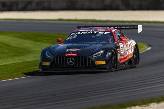 #91 Mercedes-AMG GT3 of Jeff Burton and Philip Ellis, Regulator Racing, GT World Challenge America, Pro-Am, SRO America, FANATEC GT World Challenge America Powered by AWS, Road America, Elkhart Lake, WI August 16 - 18 2024.
 | Fabian Lagunas / SRO      